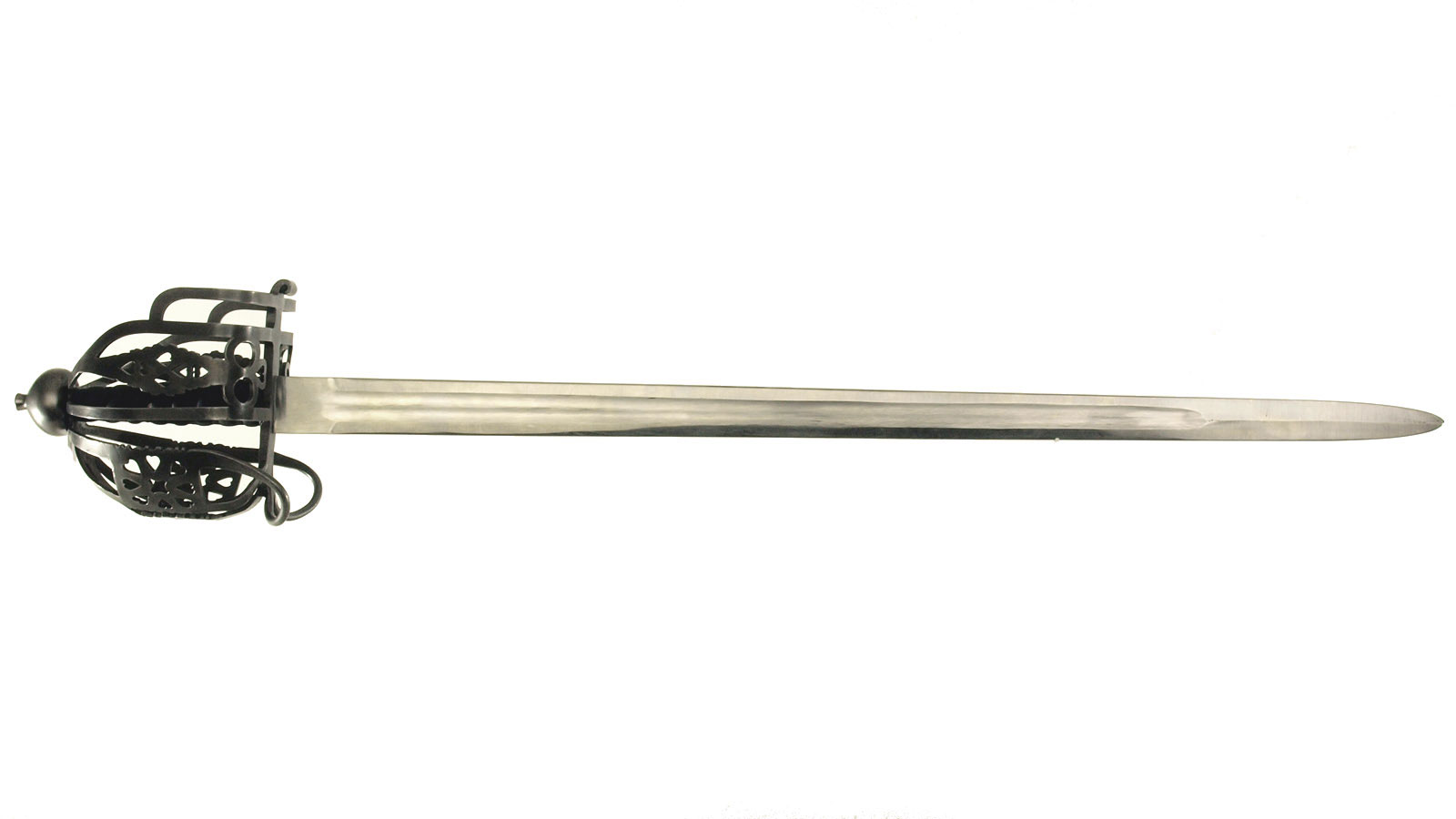 Scottish basket-hilt sword, feather blade