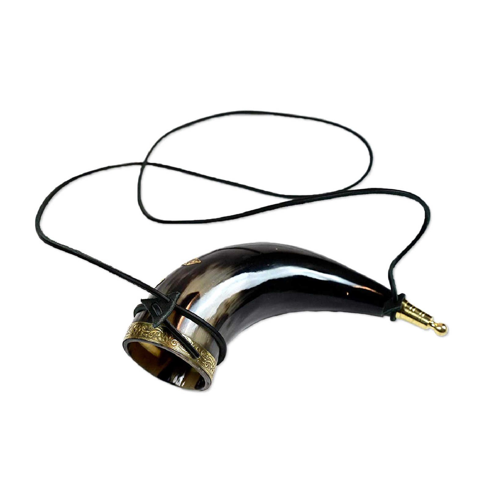 Thor Horn mit Lederband
