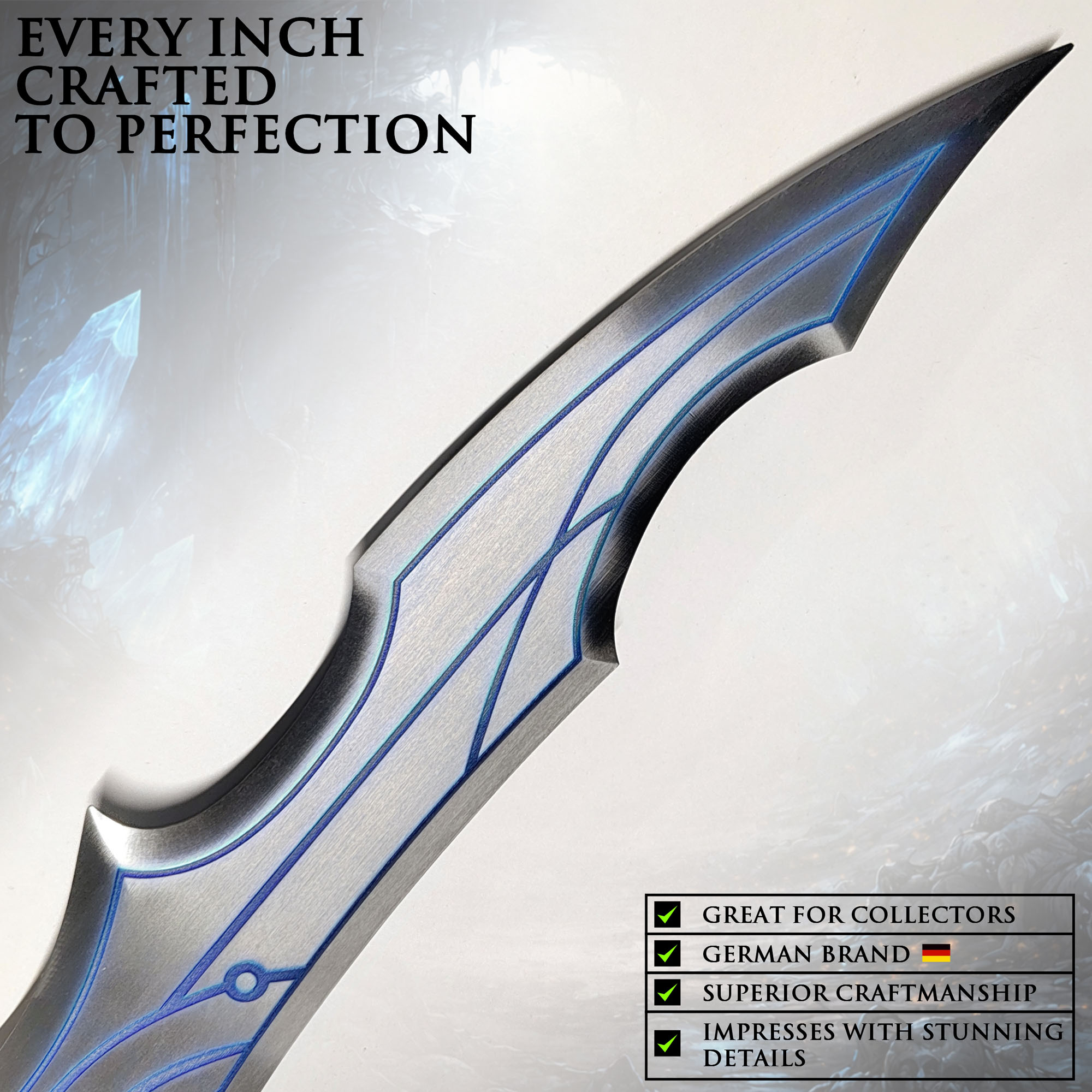 Solo Leveling – Night Blade Moon Shadow – Silver (incl. Stand)