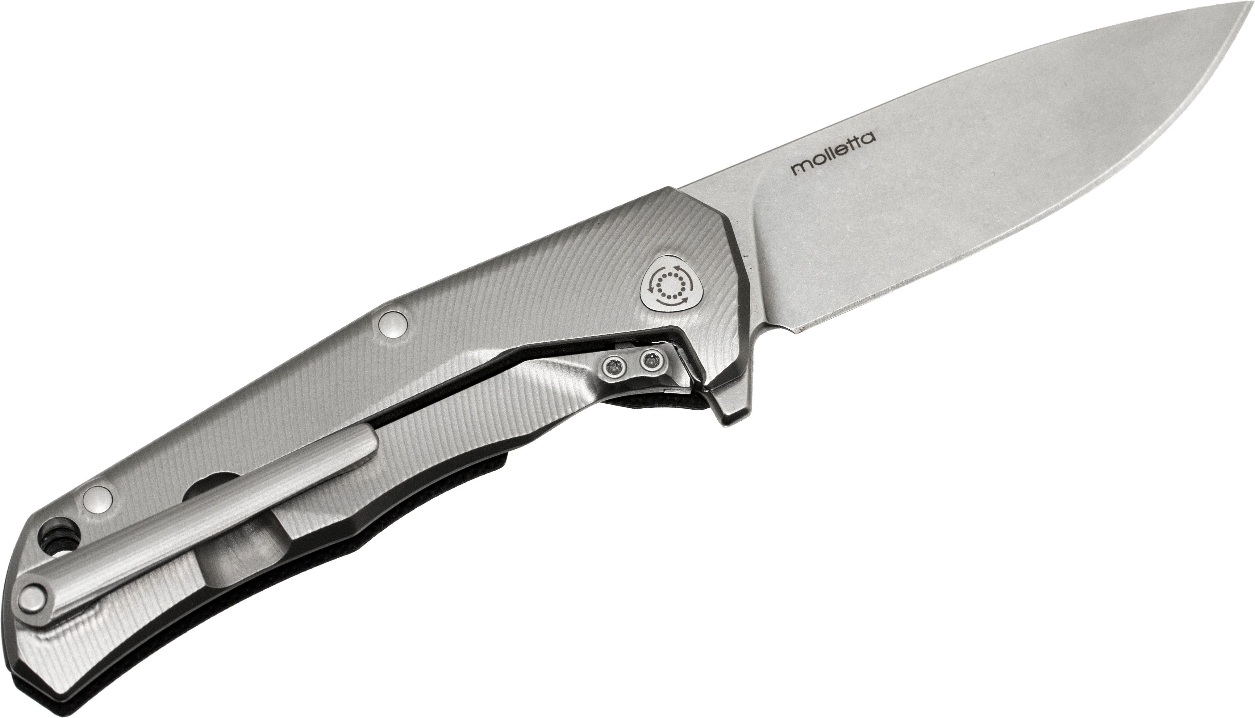 Three Rapid Exchange, M390 Blade, Black G10/Matte Titanium Handle