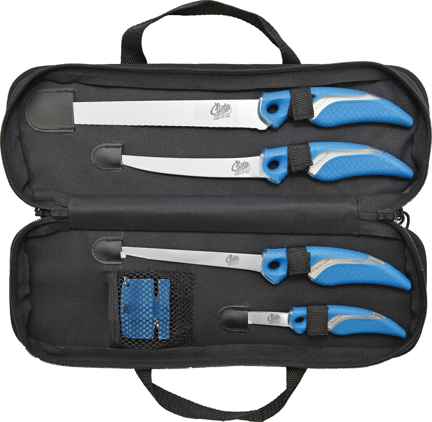 Cuda 6 Piece Knife & Sharpener Set