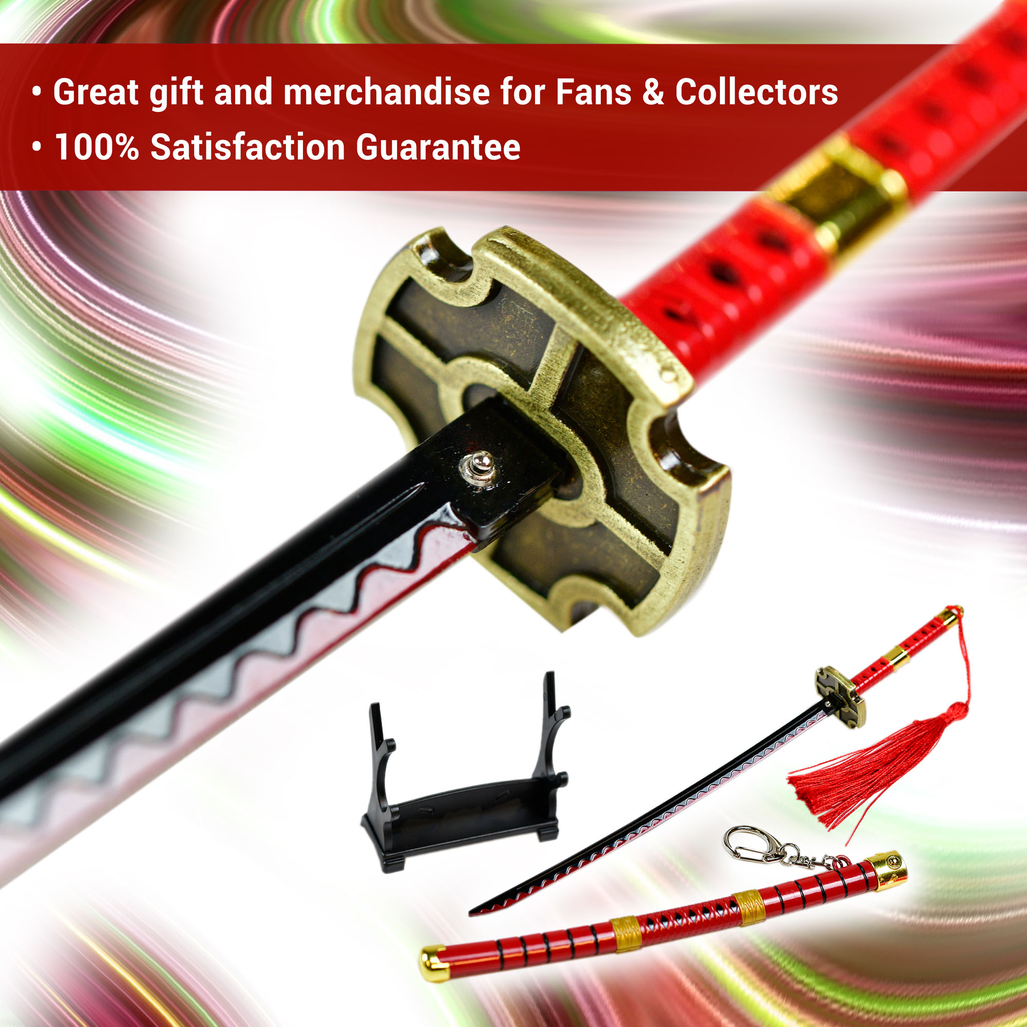 One Piece - Roronoa Zoro Sandai Kitetsu Katana - Brieföffnerversion One Piece - Roronoa Zoro Sandai Kitetsu Katana - Brieföffnerversion