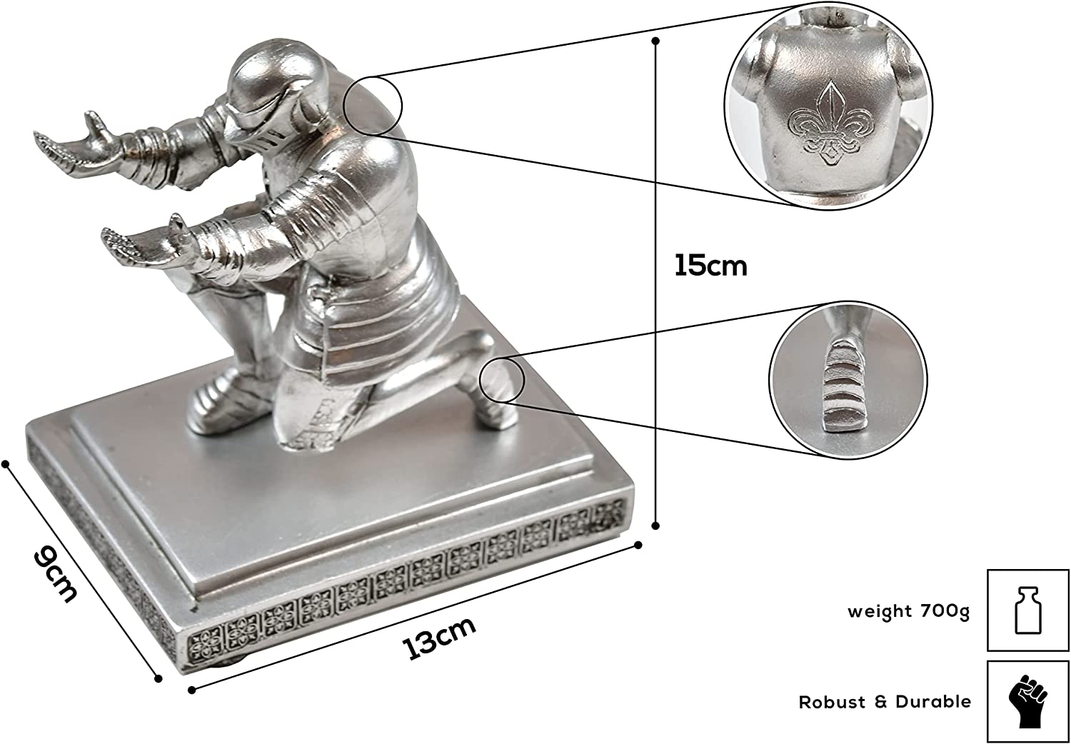 The Witcher - Geralt von Riva's Stahlschwert als Brieföffner mit Ritterständer