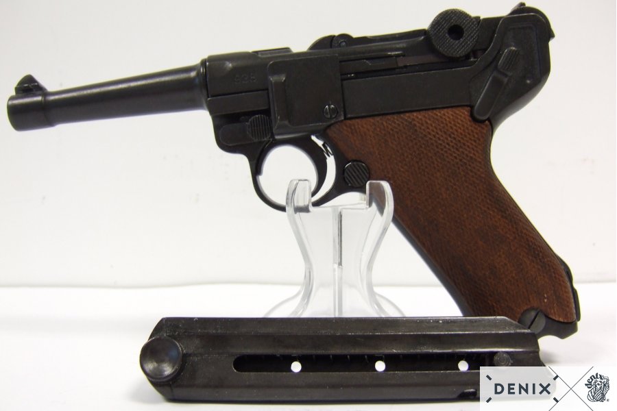 Luger pistol PO8 Parabellum 1898, wooden handle
