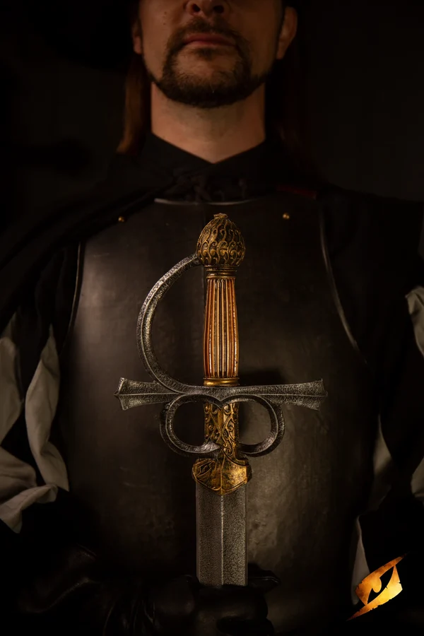 Rillet Rapier, Light Wood & Gold, 103cm