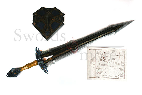 Hobbit Königliches Schwert Thorin Eichenschilds und Display