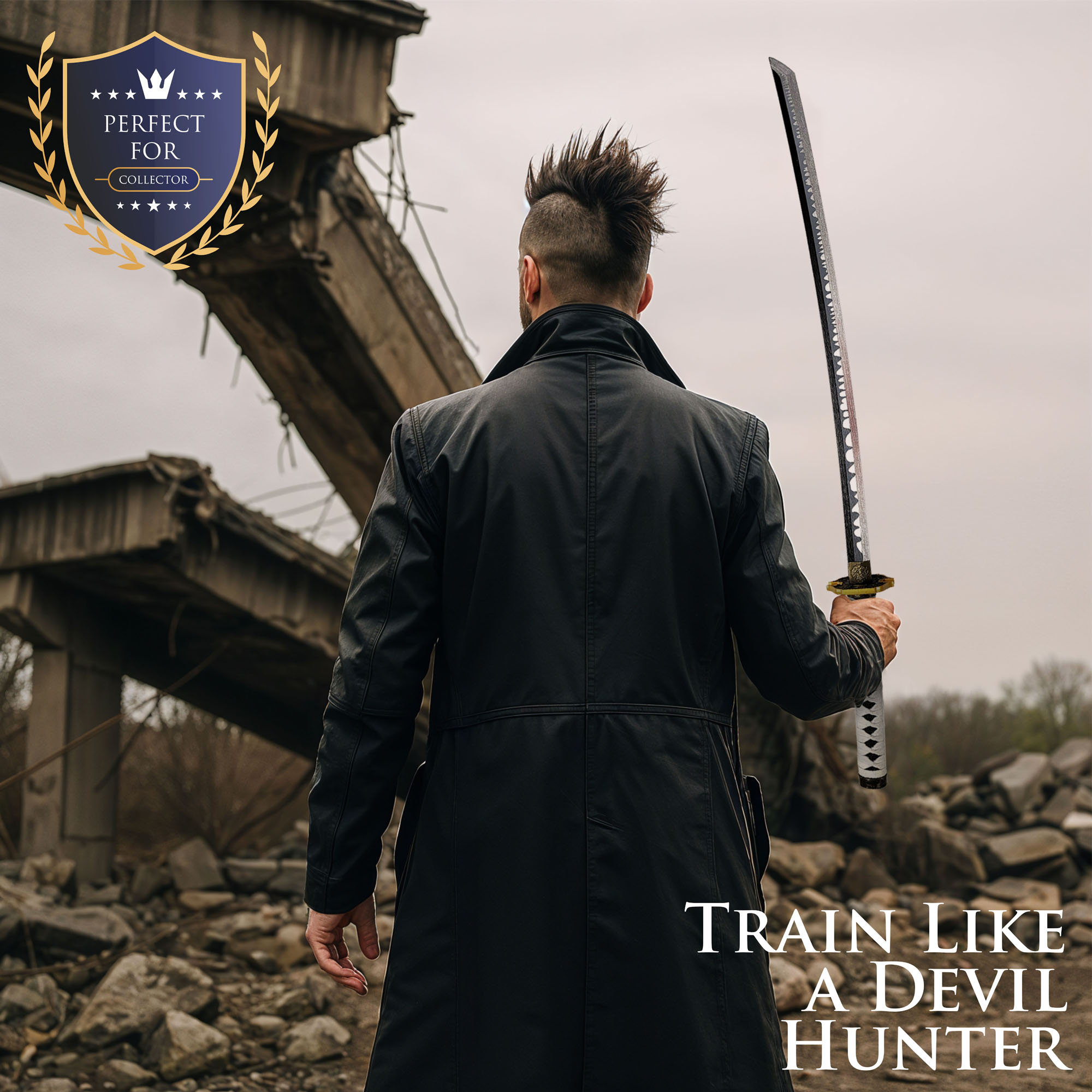 Devil May Cry 5 - Nero's Neues Schwert mit Scheide - Holzversion