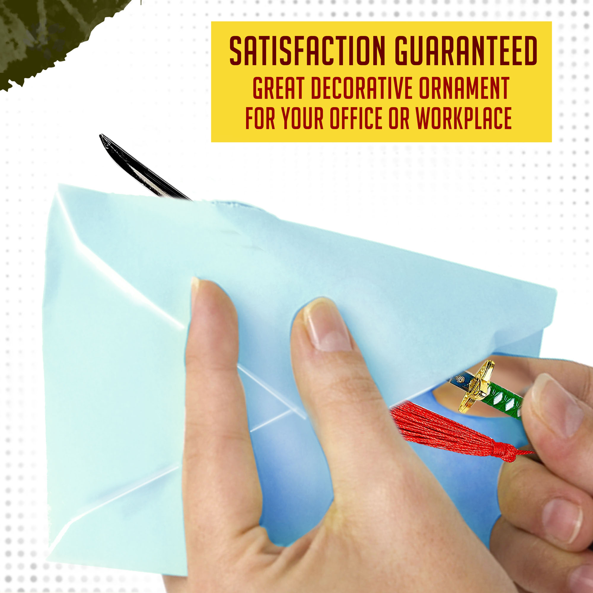 One Piece – Captain Tashigi Shigure Samurai Katana Sword Letter Opener with Sheath and Stand