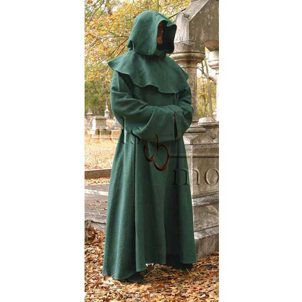 Monks Robe and Hood, black, normal size