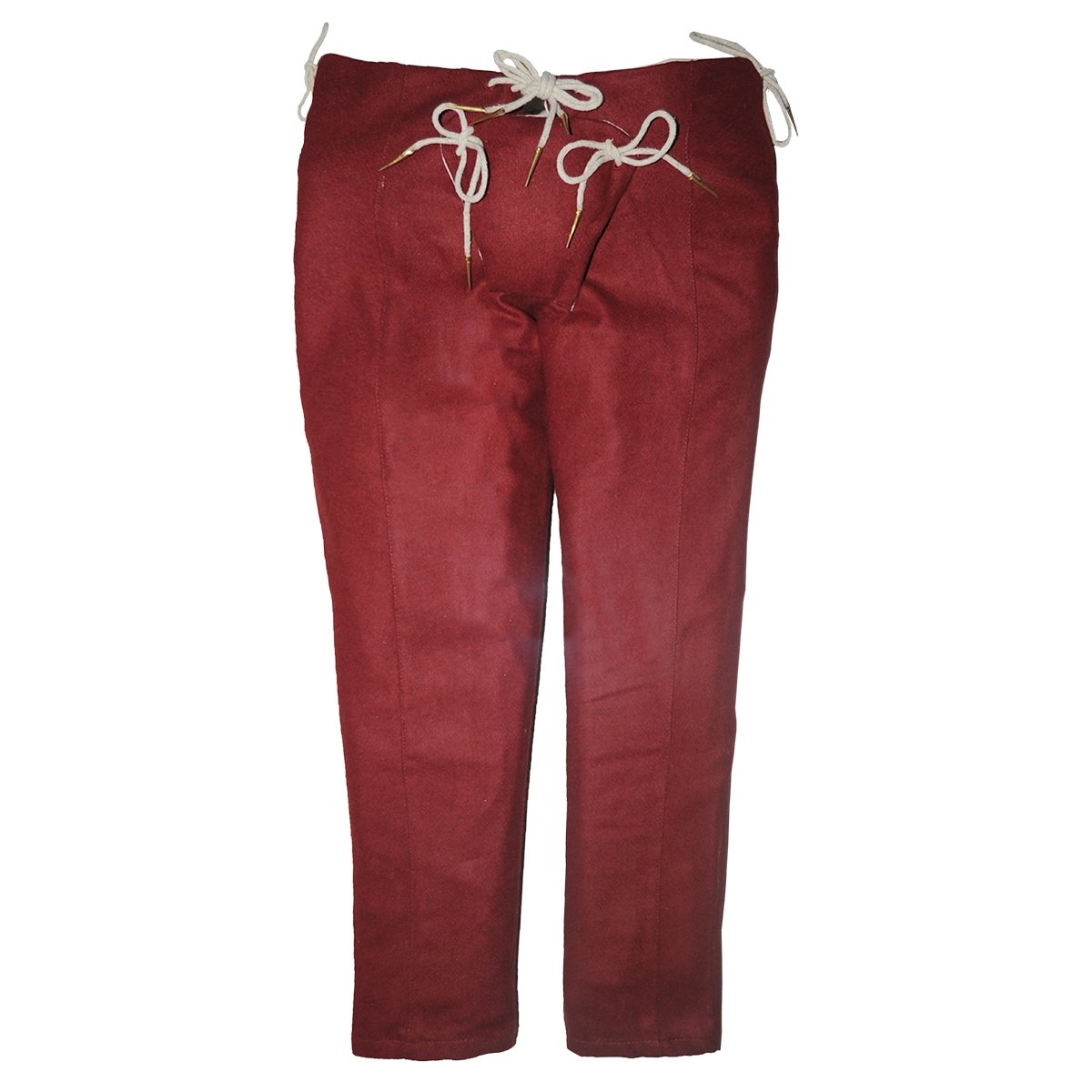 Man's 15th C. Trousers - Maroon, Size XXL