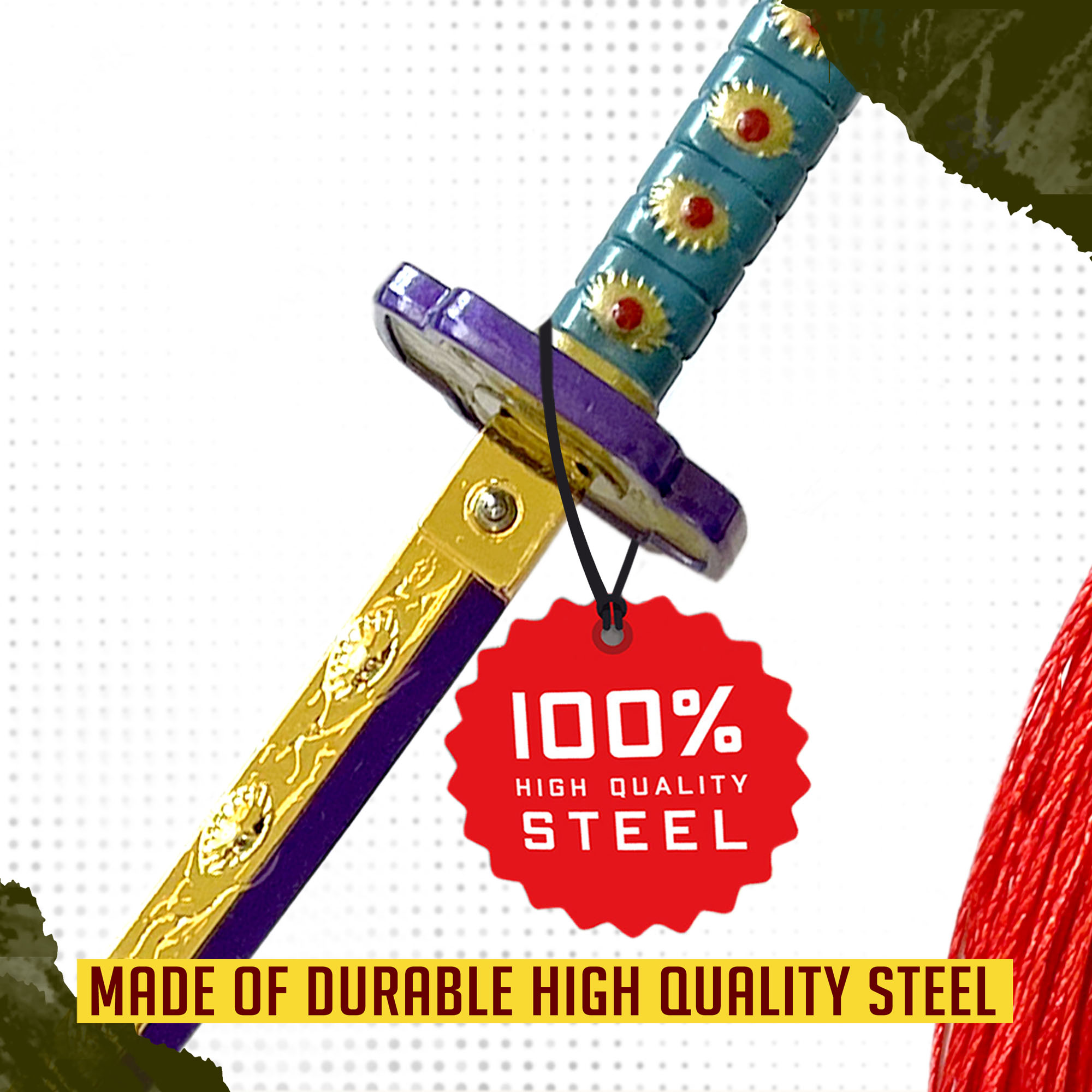 Demon Slayer: Kimetsu no Yaiba - Kokushibou Brieföffner mit Scheide und Ständer