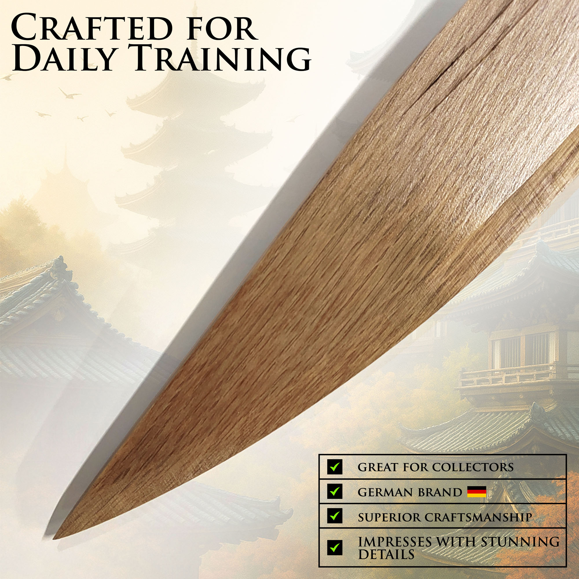 Kung Fu Säbel - Holz Version