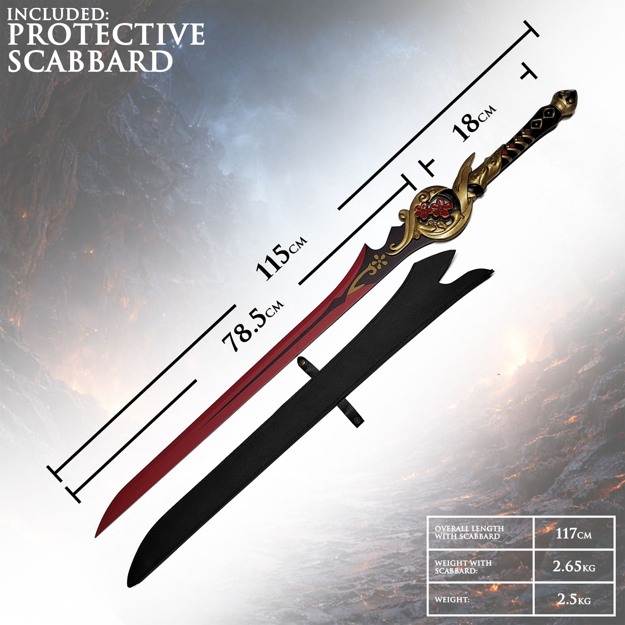 Solo Leveling – Demonic Plum Flower Sword with Sheath