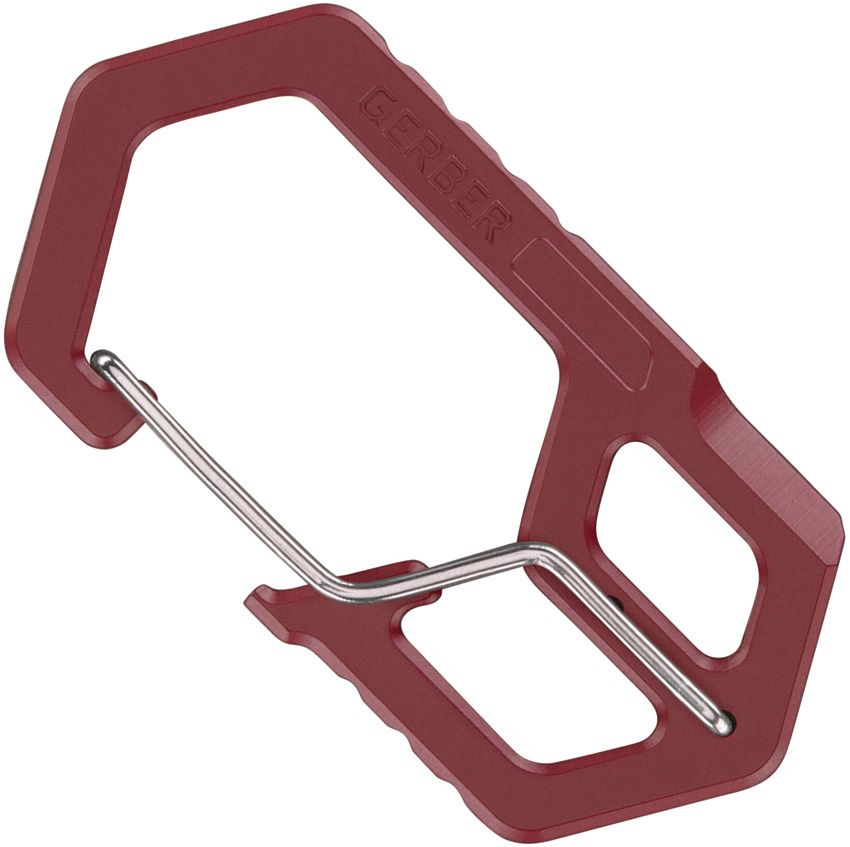 Carabiner Keychain Tool Red
