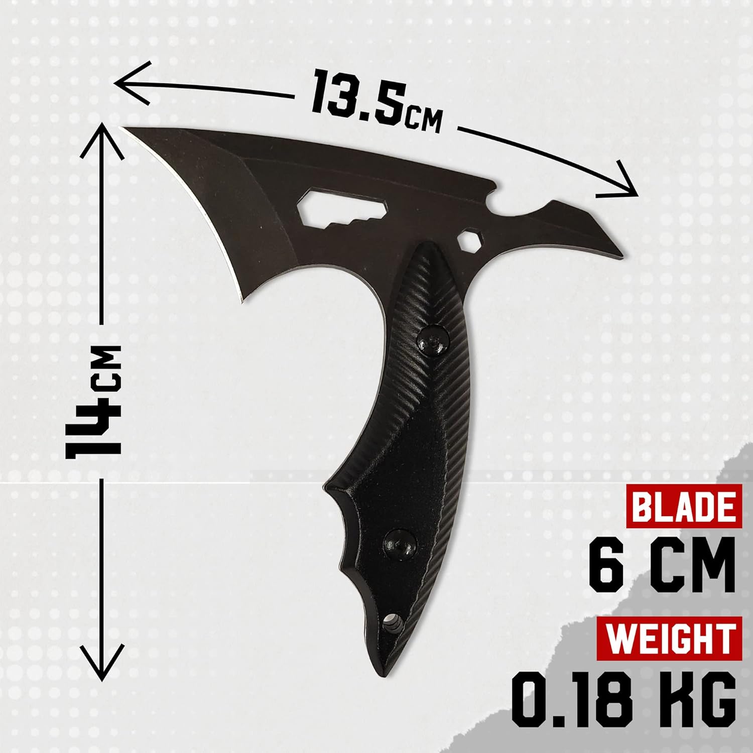 Zwei Mini Camping Äxte Bundle (Silberne + Schwarze Klinge)