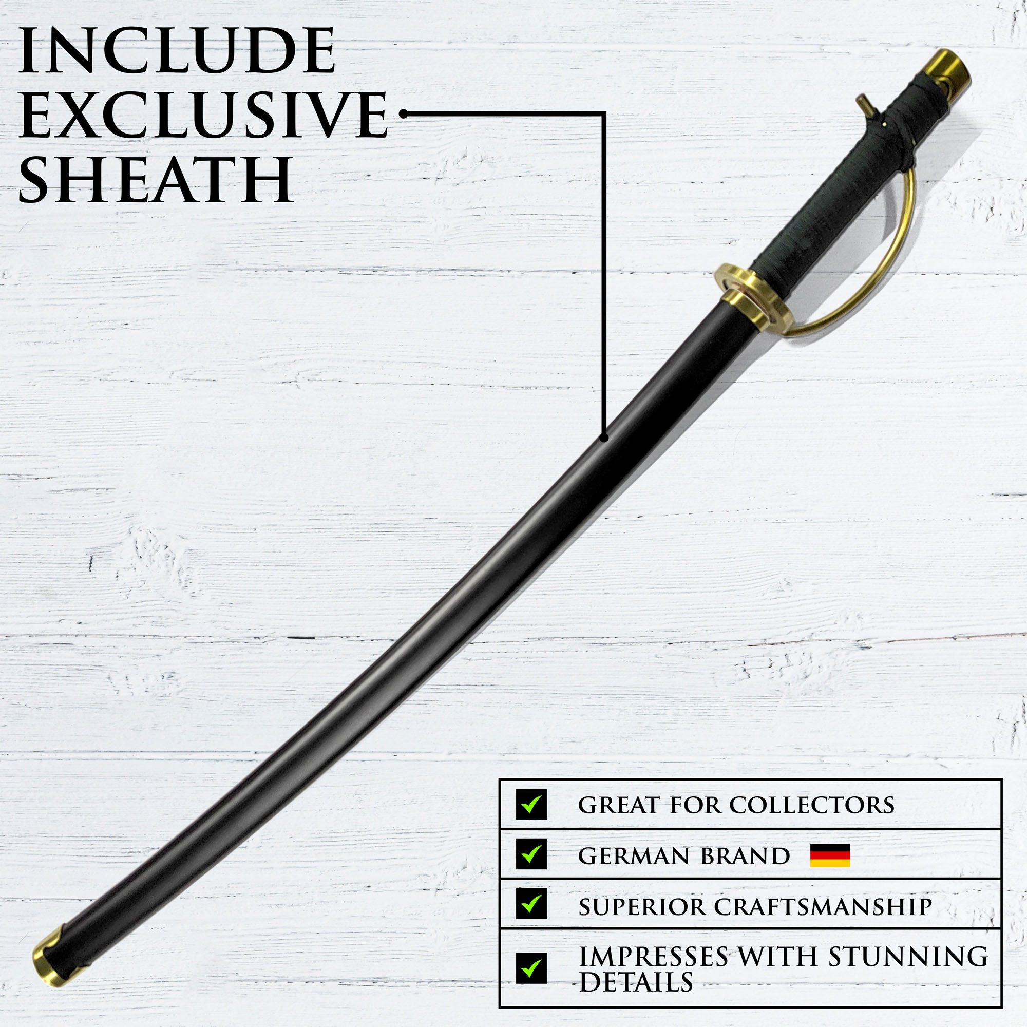 One Piece - Shanks's Sword with Sheath, Handforged