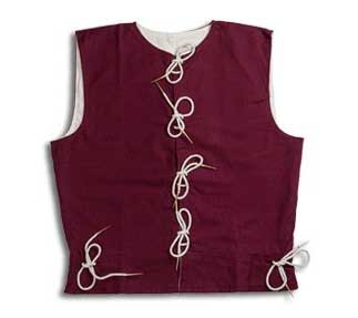 Medieval doublet with nesting - chestnut red, Size M