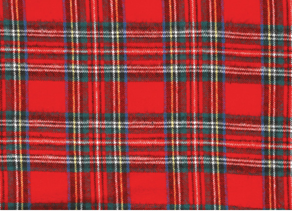 Scottish Mans Wool Kilt, Red, Size L
