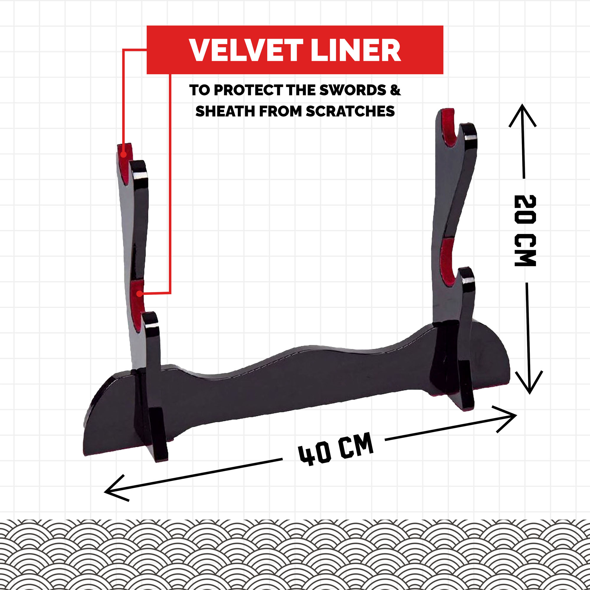 Stand for 2 Samurai Swords