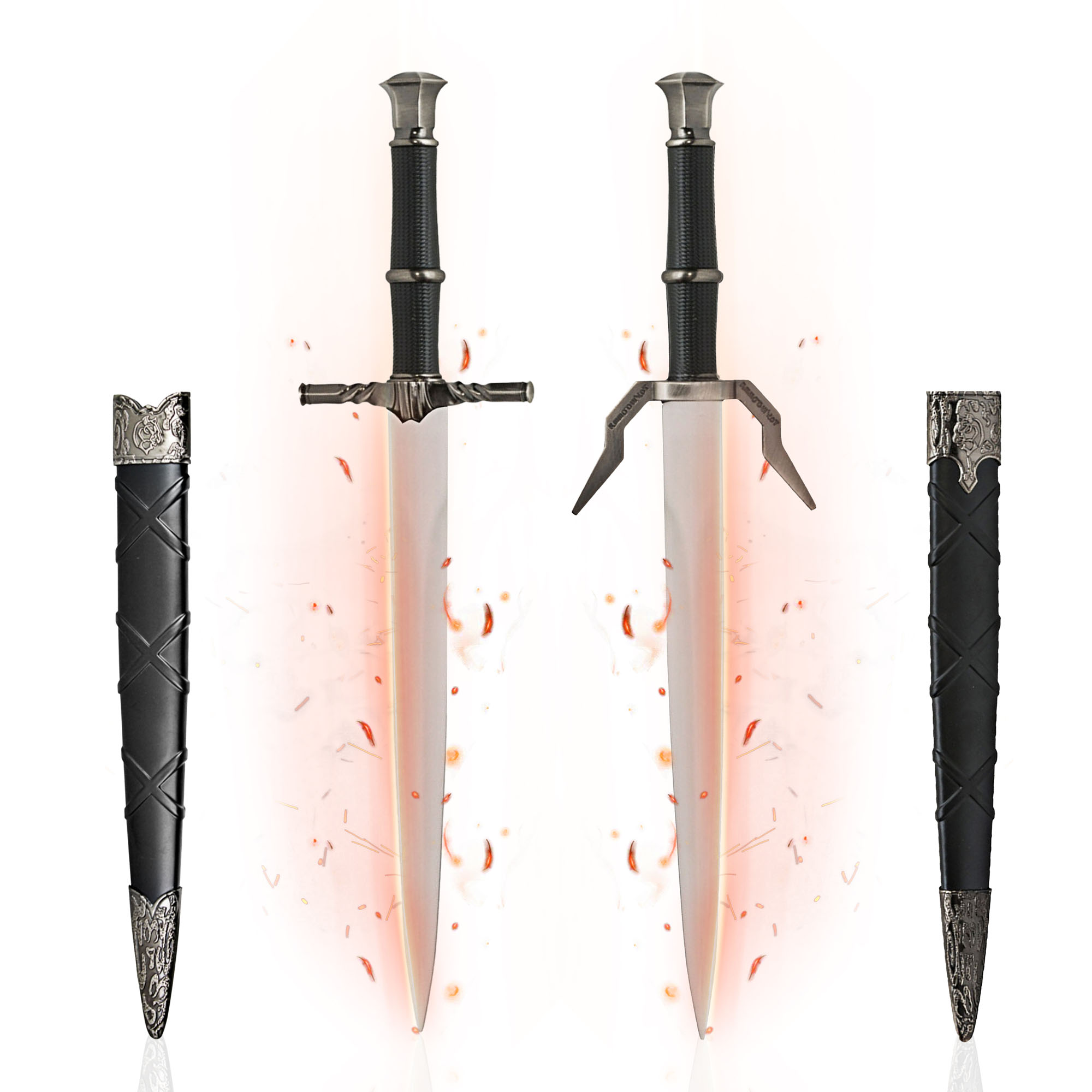 Witcher - Steel + Silver Dagger with Sheath (Bundle of 41612 and 41613)