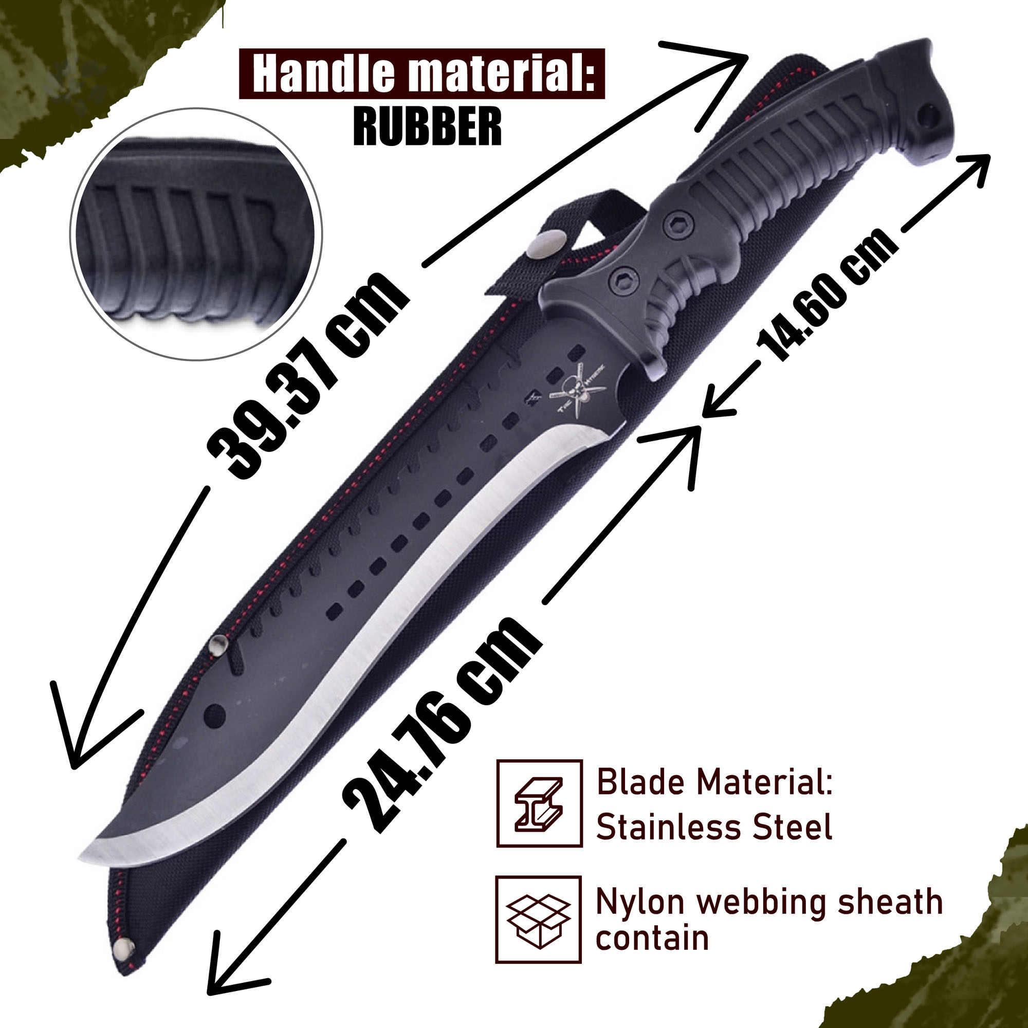 Tac Xtreme Lights Out Machete 