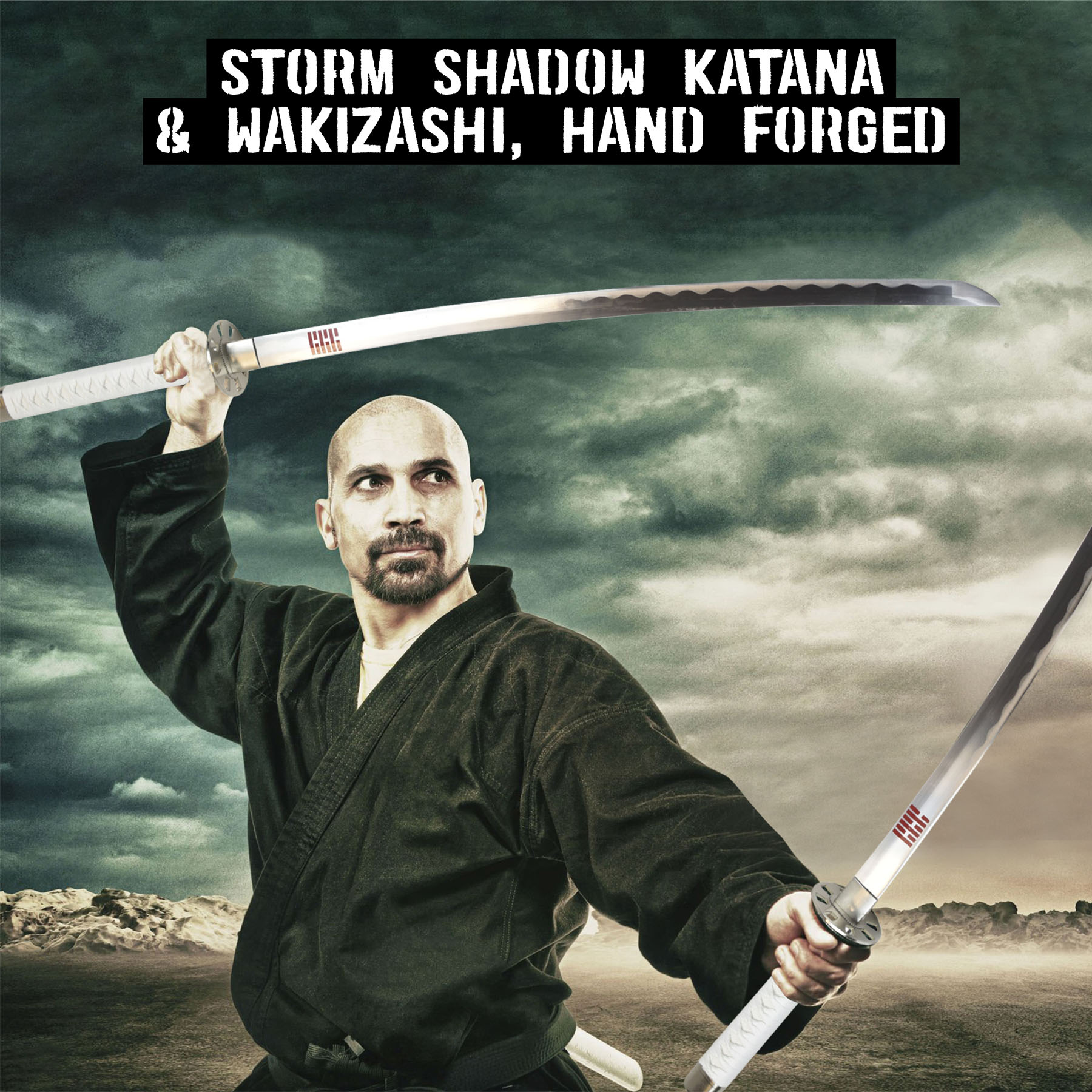 GI Joe - Storm Shadow Katana & Wakizashi, handforged 