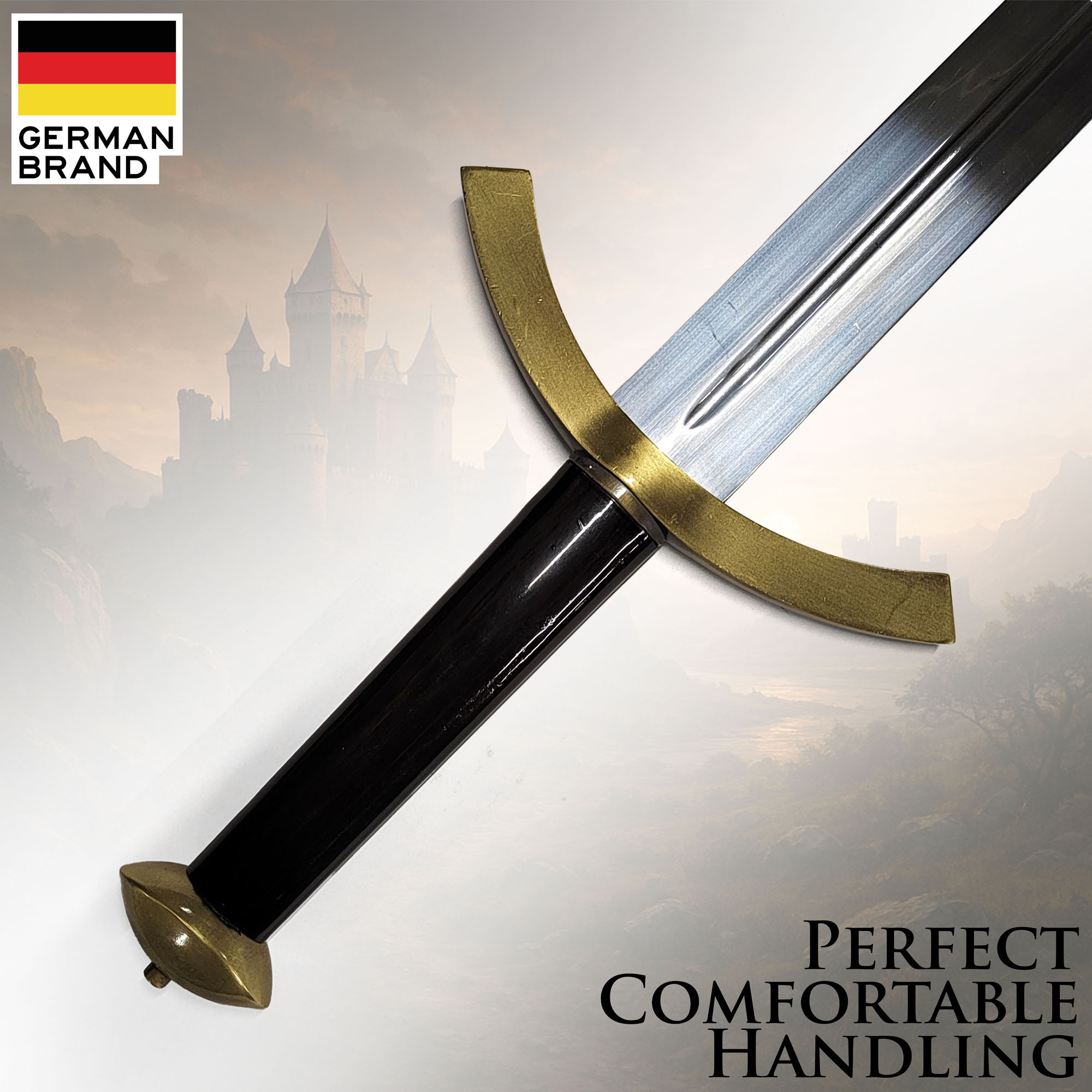 Robb Stark's Sword Replica – The Pride of Winterfell (Game of Thrones) with Wall Mount
