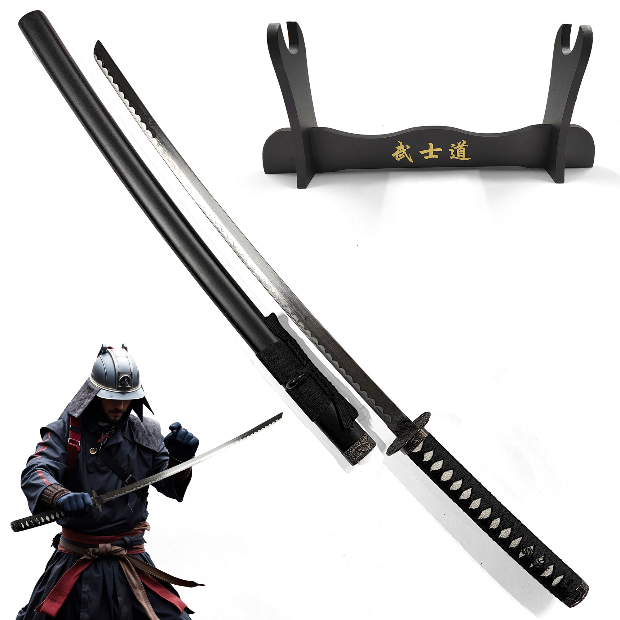 Katana of Eternal Honor – Traditional Samurai Decorative Sword with Stand