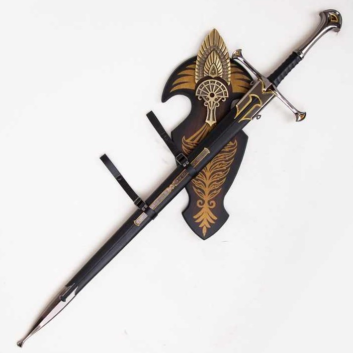 Anduril Sword with Sheath and Wall Display