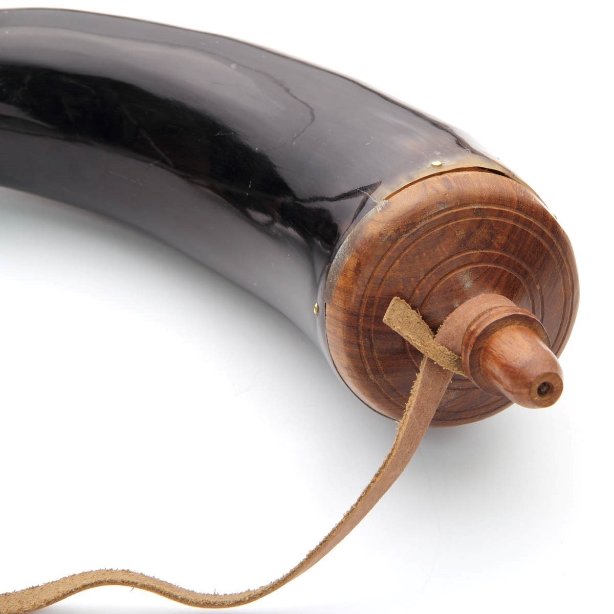 Pulverhorn mit Messingpulverspender