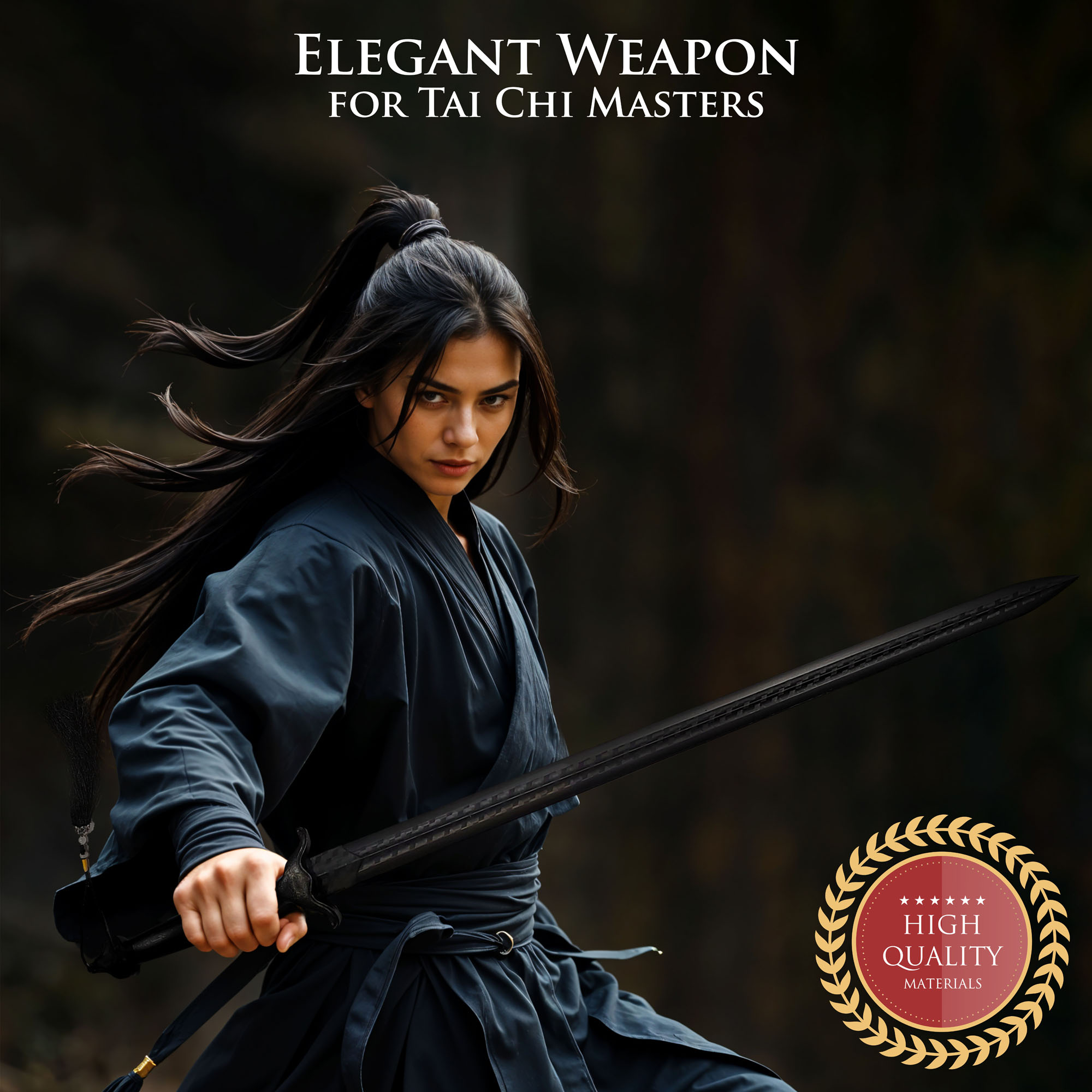 Tai Chi Schwert mit Scheide, Trainingsschwert aus Polypropylen