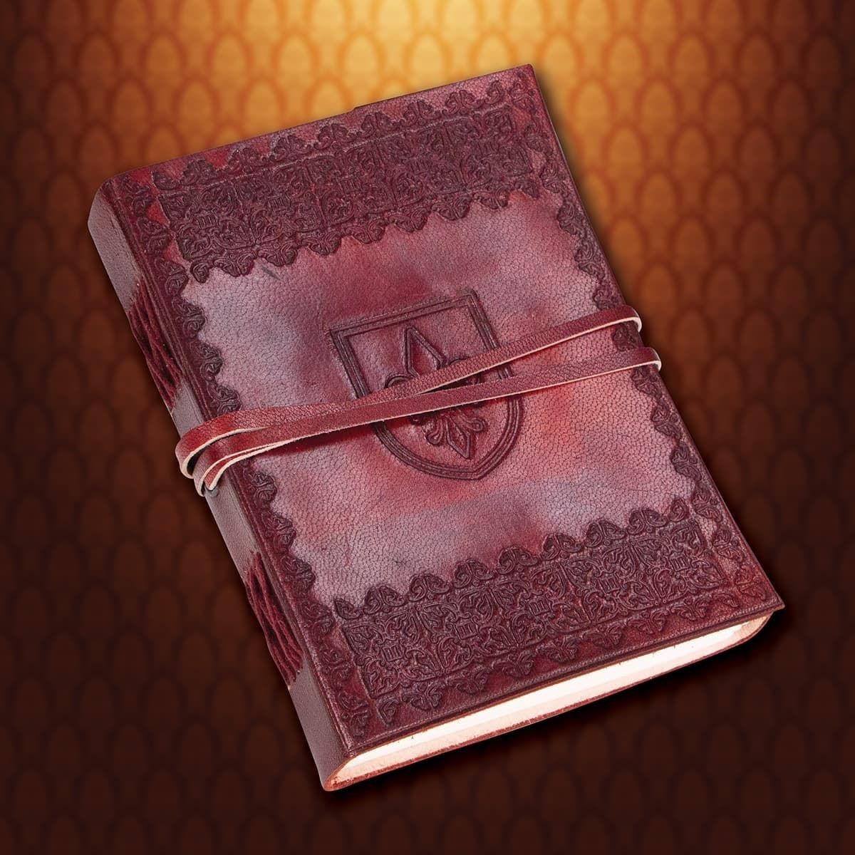 Fleur de Lis Leather Journal