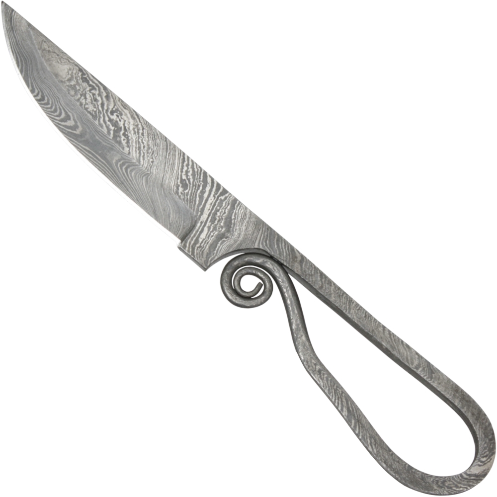 Damascus medieval knife 