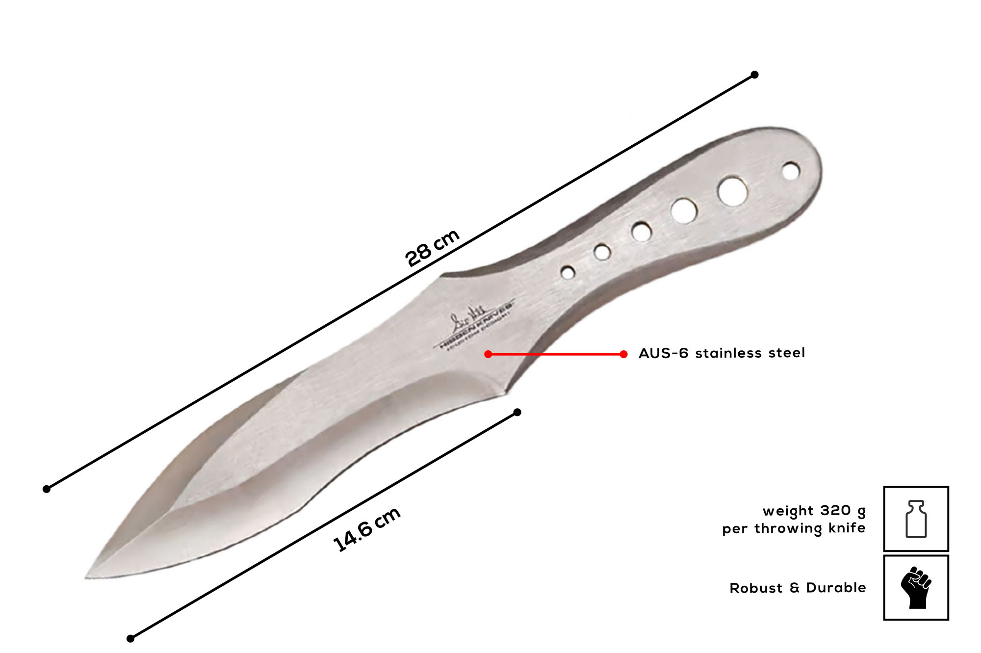 Gil Hibben Genx Pro Thrower Triple Set large