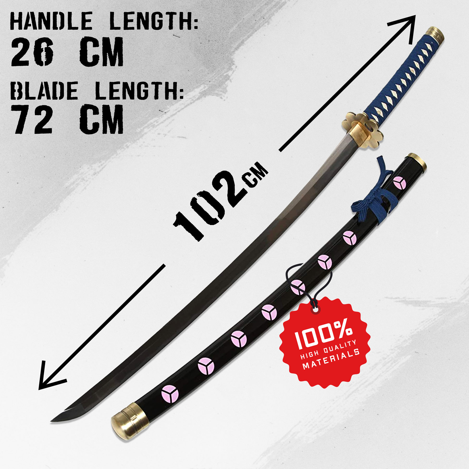 Roronoa Zoro Katana One Piece - handgeschmiedet Roronoa Zoro Katana One Piece - handgeschmiedet