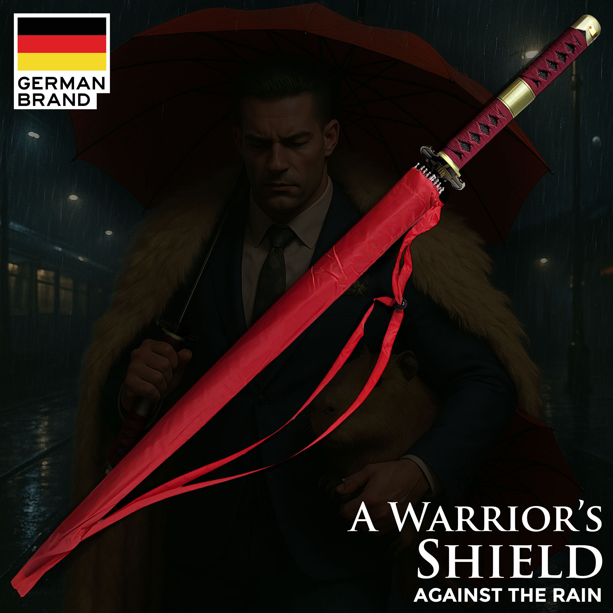 One Piece – Sandai Kitetsu Katana Regenschirm (16K Premium Version) 