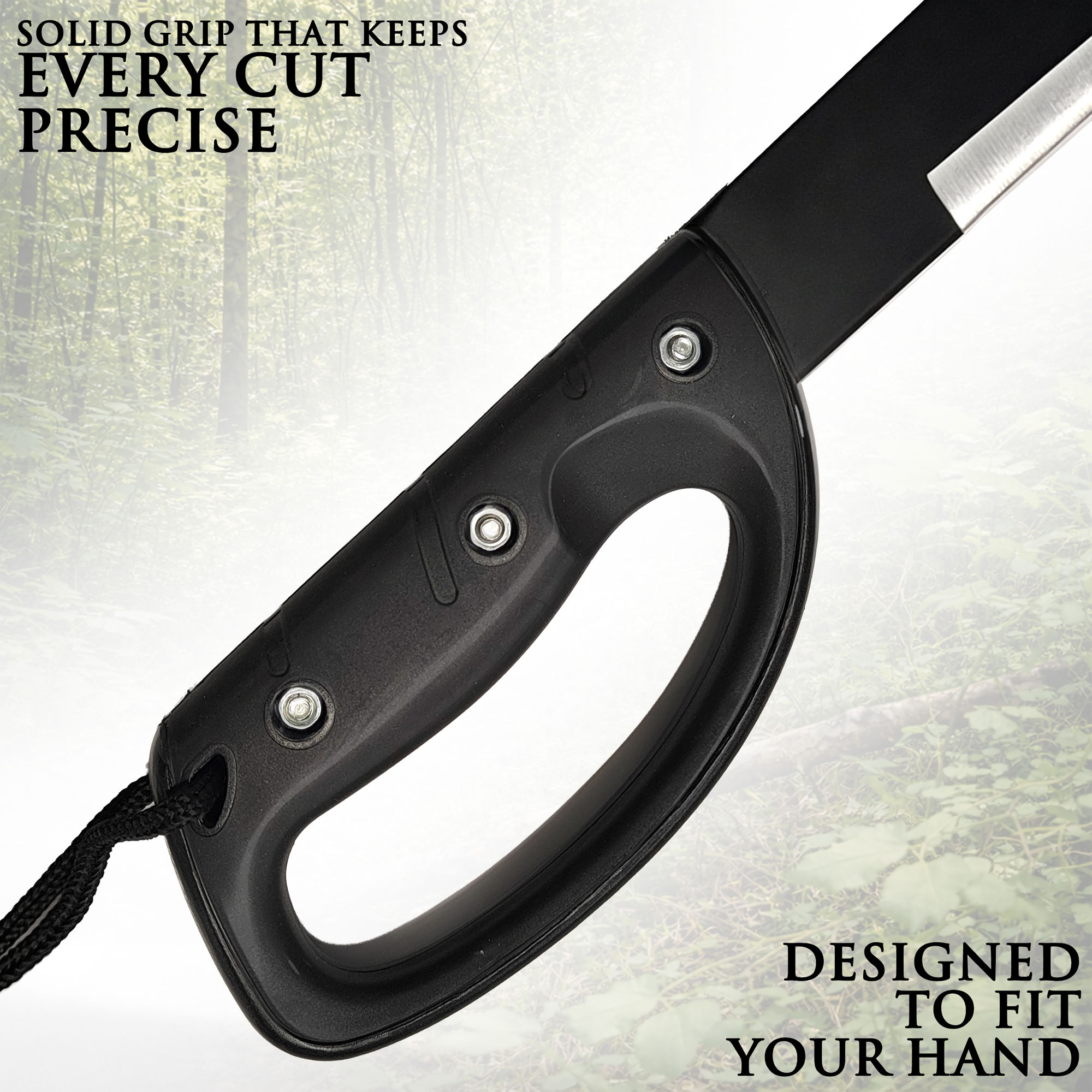 Heavy-Duty Bushcraft Machete with Sawback & Sheath