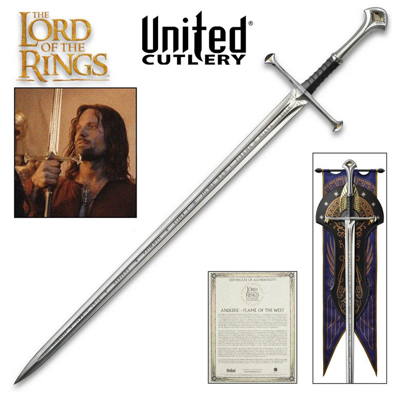 The Lord of the Rings Anduril Sword Museum Collection 42044