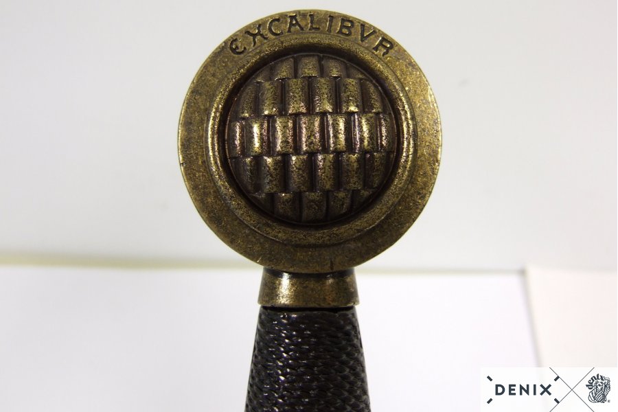 Excalibur-Schwert mit Scheide, antikgraue Klinge