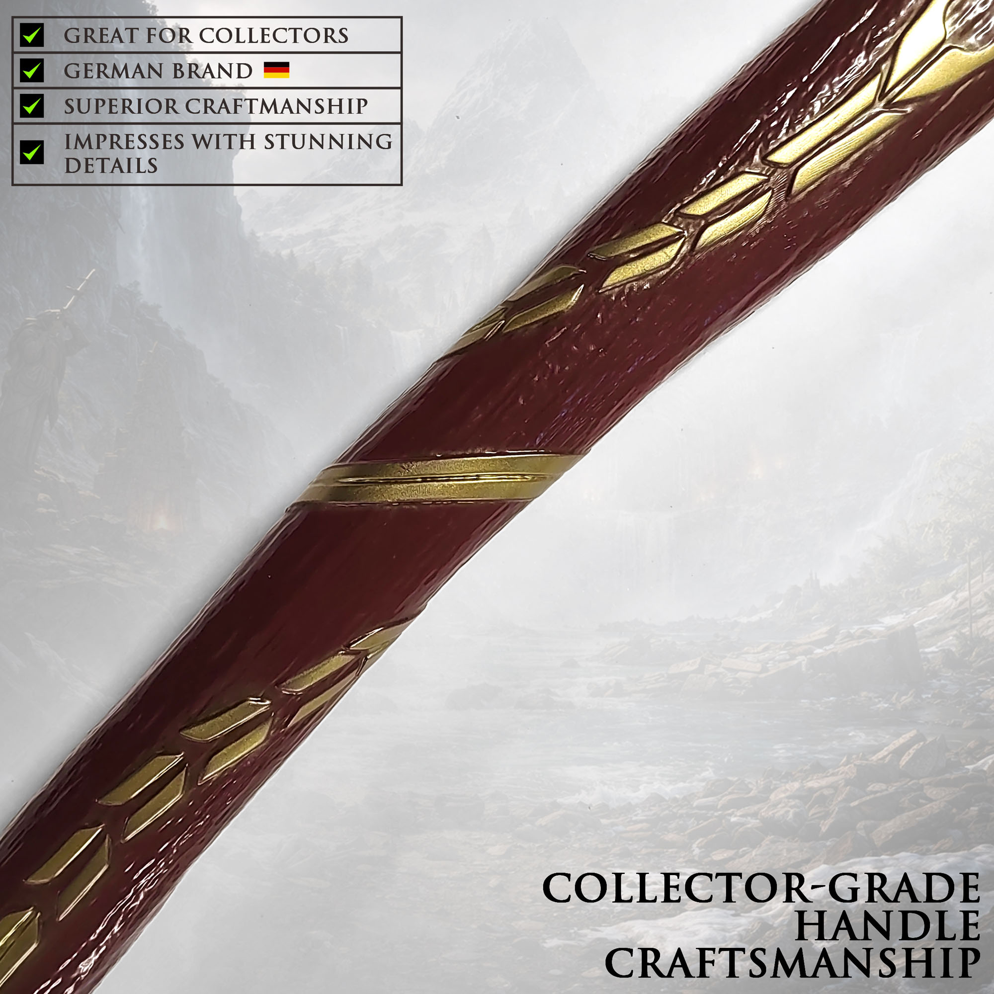 God of War: Kratos' Leviathan Axt – Massive 4kg Edition mit Leuchteffekt & Wandhalter