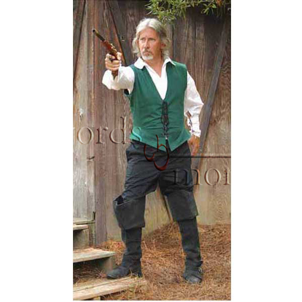 Piratenhosen schwarz/weiß gestreift Größe L/XL