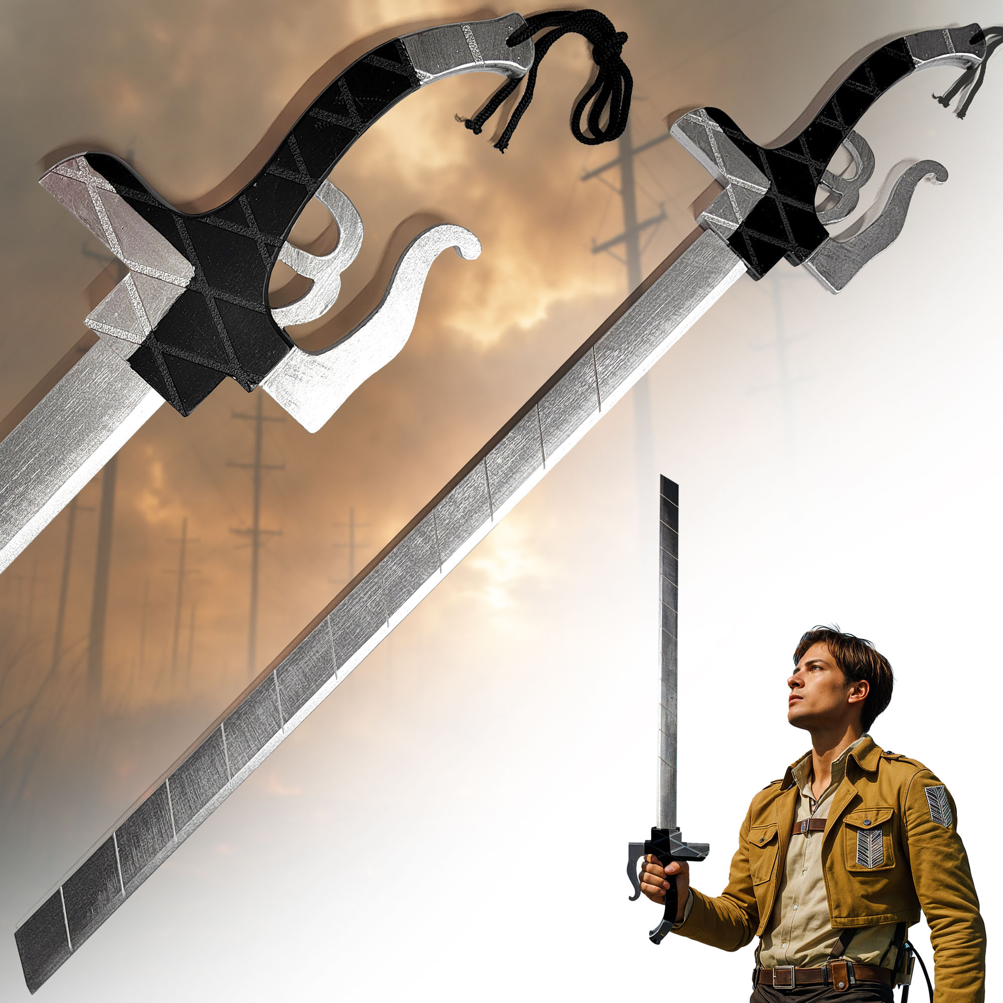 Attack on Titan - Semi Blade Sword - Wooden Version
