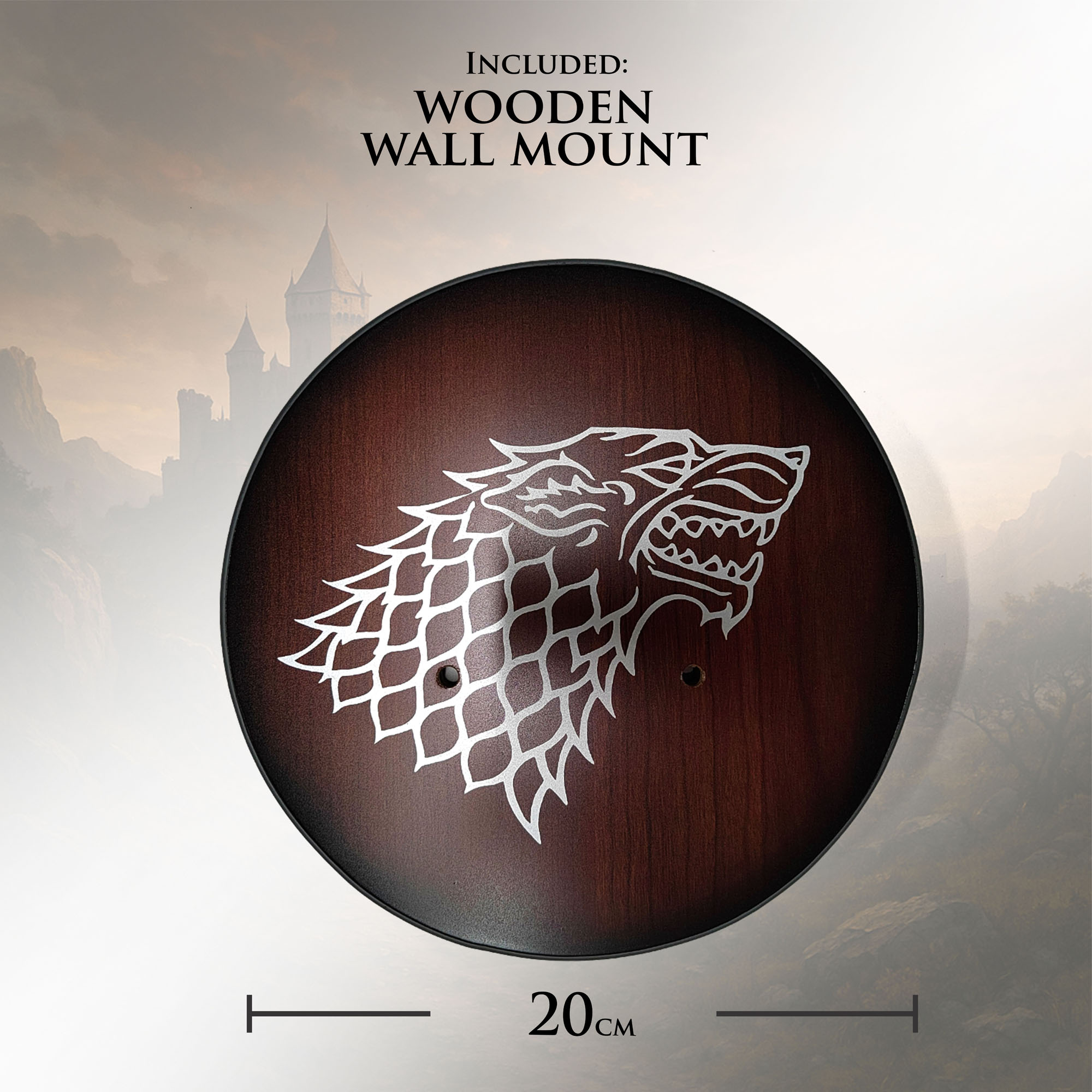 Robb Stark's Sword Replica – The Pride of Winterfell (Game of Thrones) with Wall Mount