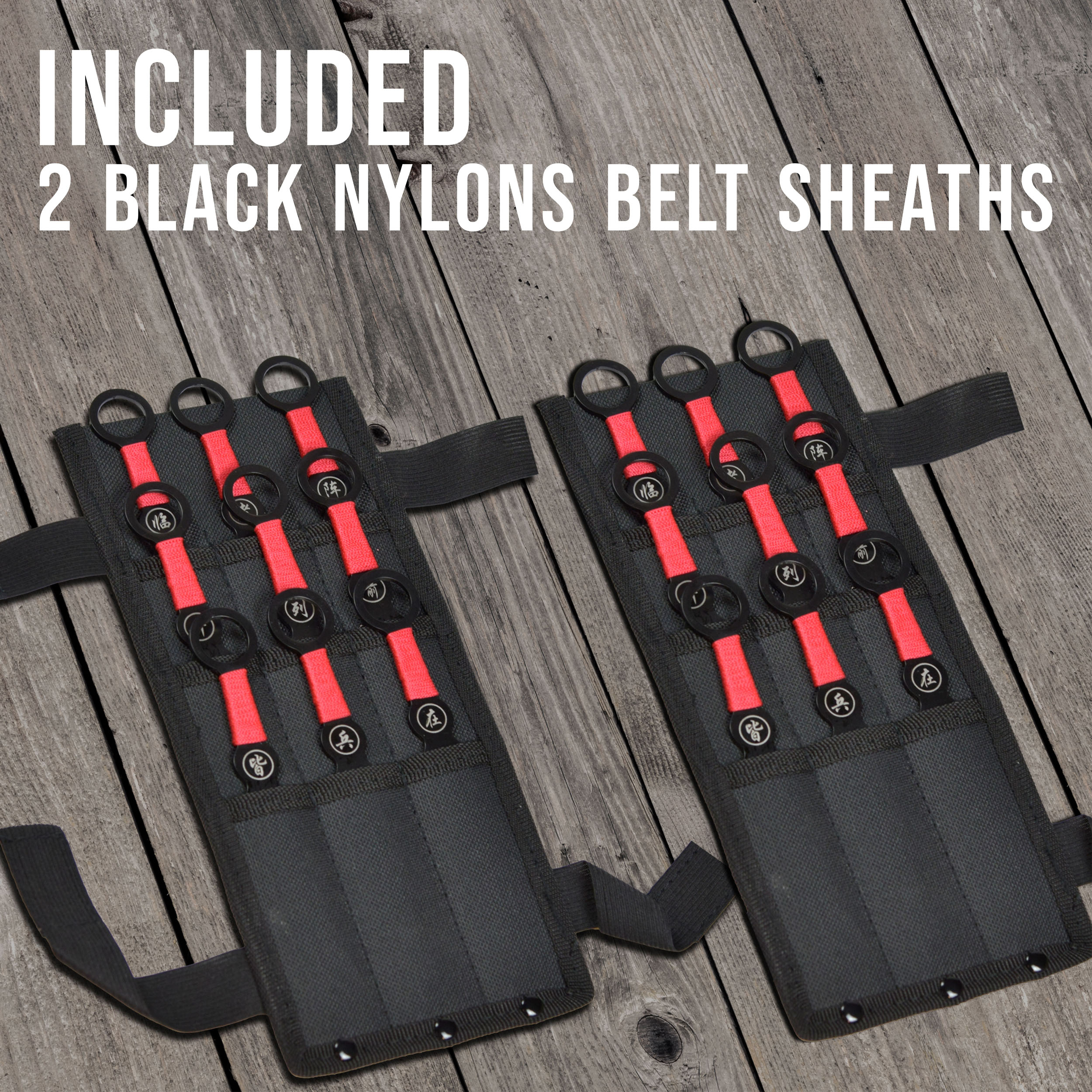 18-piece throwing knife set with target