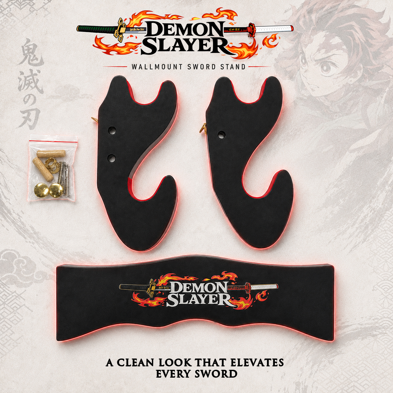 Demon Slayer Wandhalter - Perfekt für deine Demon Slayer Schwerter