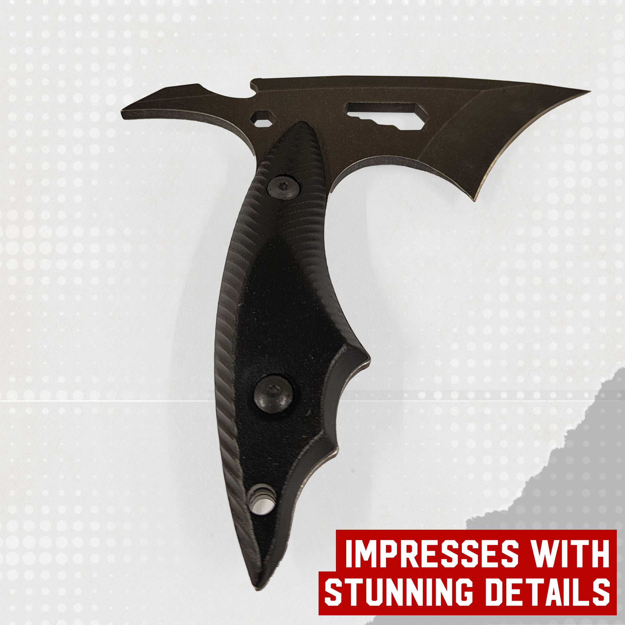 Camping Axe with Sheath, Black Blade