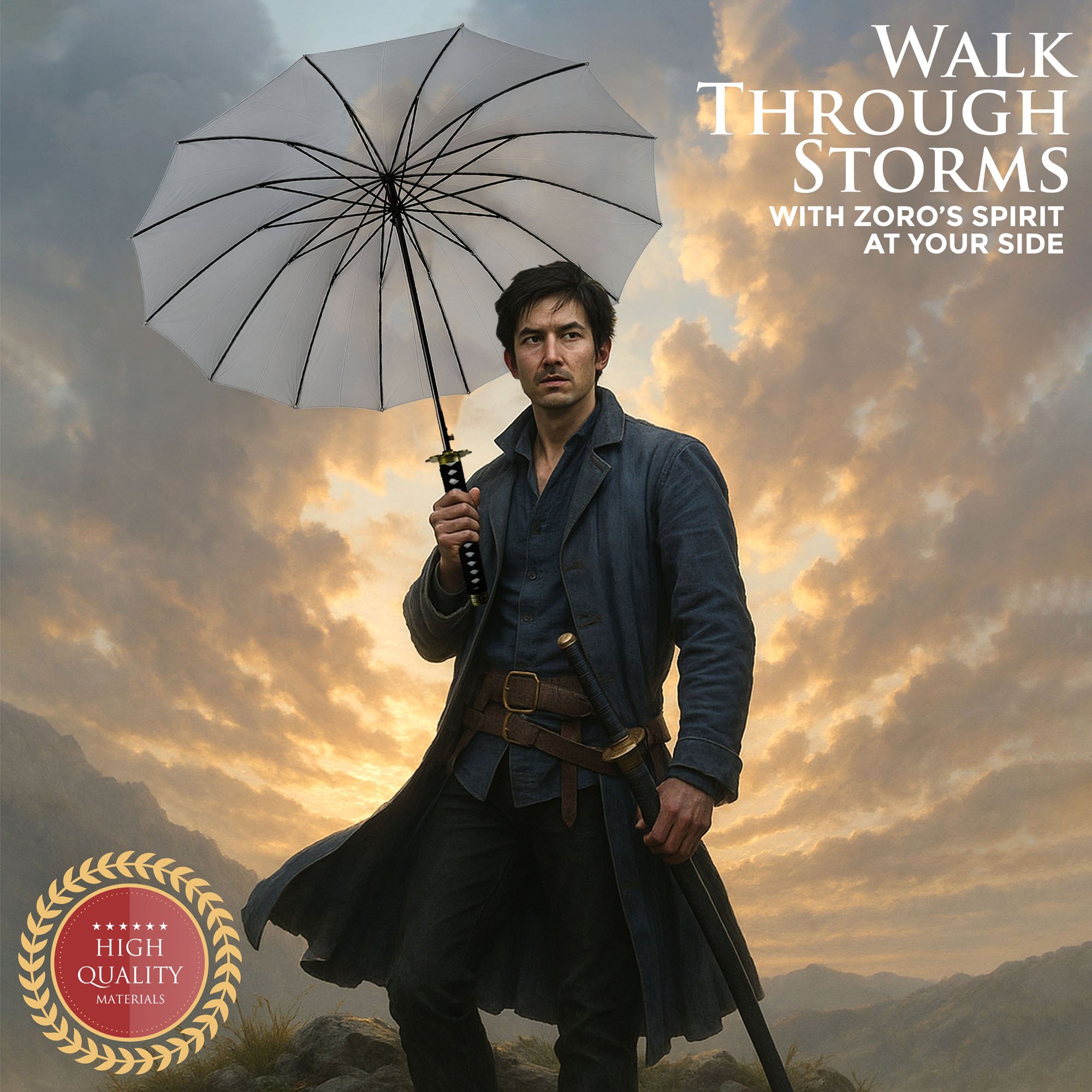 One Piece – Zoro's Shuusui Katana Umbrella (16K Premium Version) 