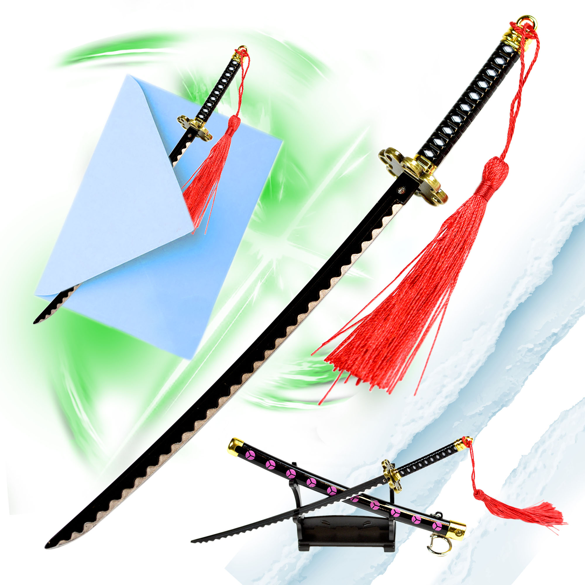 One Piece - Zoro´s Shuusui Sword - Letter Opener Version with Stand