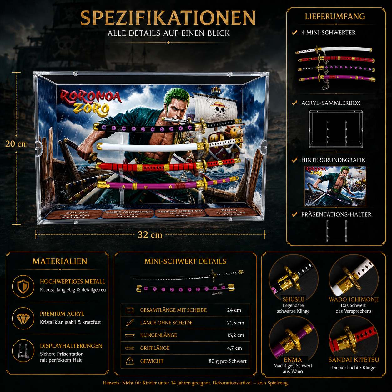 One Piece - Roronoa Zoro Sammlerbox – Exklusive Premium Edition