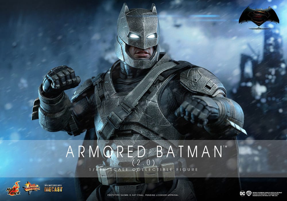 Batman v Superman: Dawn of Justice Movie Masterpiece Actionfigur 1/6 Armored Batman 2.0 33 cm